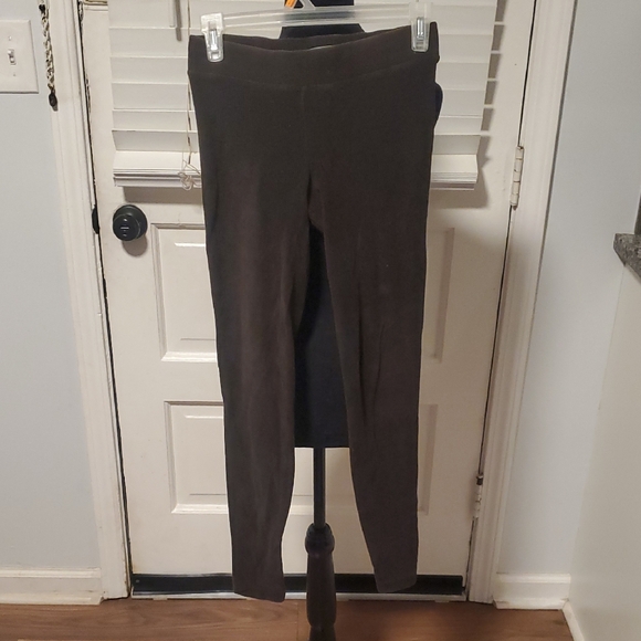 Vince Pants - Vince Elastic Waistband Leggings - Brown Corduroy